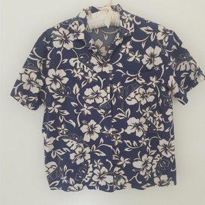 Women’s Hilo Hattie Tropical Hibiscus Hawaiian Aloha Shirt M